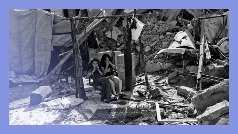 Residents Inspect Damage After IDF Strikes In The Safatawi Area Of Gaza City