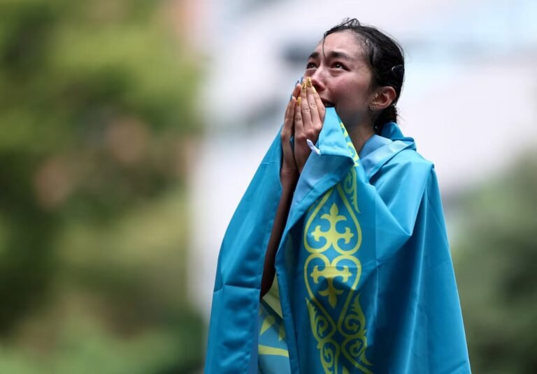 Kazakh race walker’s Asian Games gold stripped