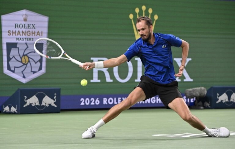 Medvedev beats Tsitsipas to reach Shanghai quarters