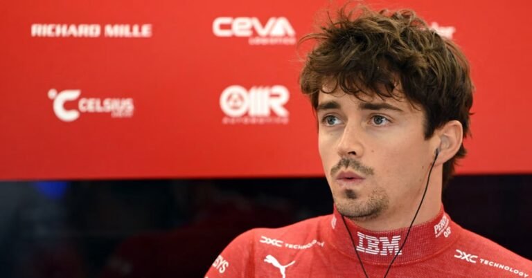 Leclerc tops second practice